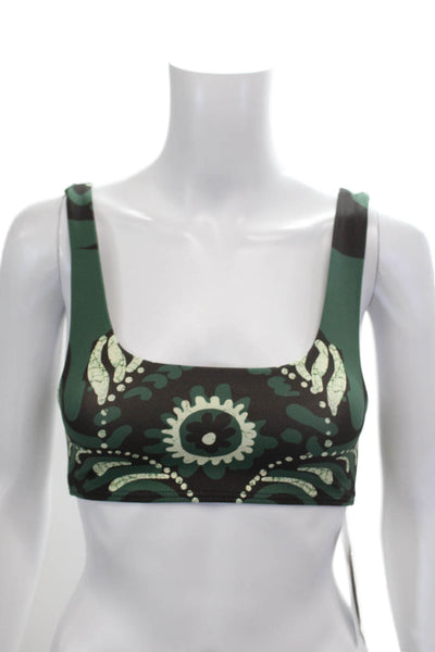 Sea Womens Charlough Print Bikini Top - Green Size XXS