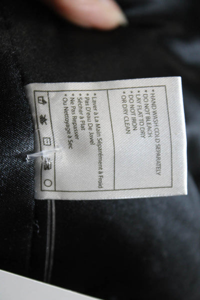 BB Dakota Women's Long Sleeves Full Zip Pocket Bomber Jacket Black Size S