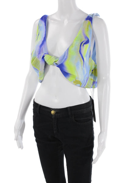 Nomads Womens Playa Bikini Top - Geode Print/Sky Size 4XL
