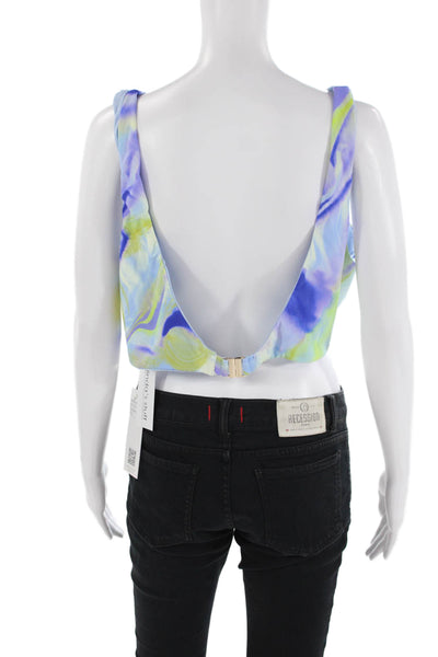 Nomads Womens Playa Bikini Top - Geode Print/Sky Size 4XL