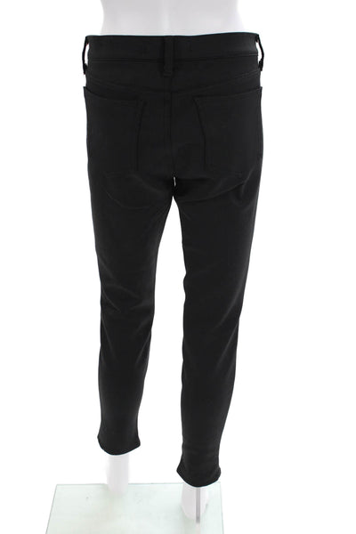 J Brand Womens Zipper Fly High Rise Straight Leg Pants Black Size 31