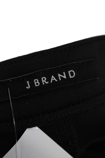 J Brand Womens Zipper Fly High Rise Straight Leg Pants Black Size 31