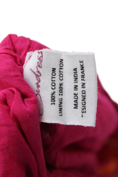 SUNDRESS Womens Ivana Top - Pineapple Eyelet Fuchsia Size M