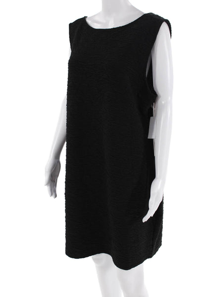 Good American Womens Wide Scrunchie Scoop Back Mini Dress - Black001 Size 4XL