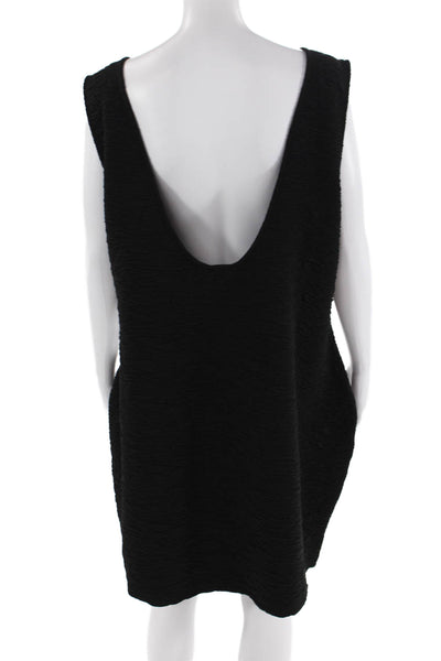 Good American Womens Wide Scrunchie Scoop Back Mini Dress - Black001 Size 4XL