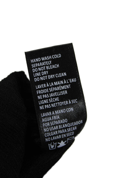 Good American Womens Wide Scrunchie Scoop Back Mini Dress - Black001 Size 4XL