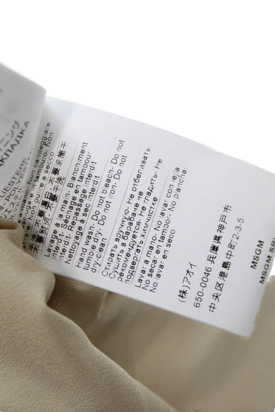 MSGM Womens Abito Dress - Light Beige Size 44