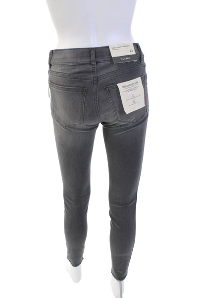 DL1961 Womens Emma Skinny Maternity Instasculpt Jeans - Overcast Size 23