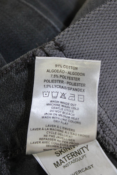 DL1961 Womens Emma Skinny Maternity Instasculpt Jeans - Overcast Size 23