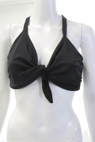 MARA HOFFMAN Womens Carla Bikini Top - Black Size 3X