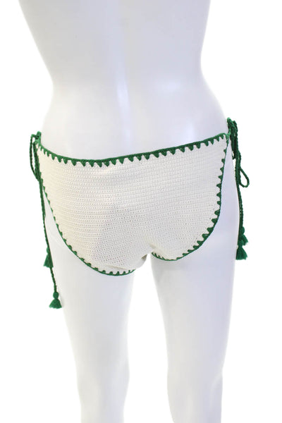 RHODE Womens Bikini Bottoms - Marigold Crochet Size L