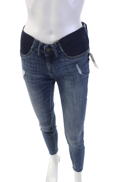 DL1961 Womens Emma Power Legging Skinny Maternity Jeans - Strobe Size 23