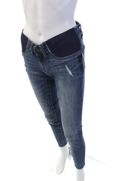 DL1961 Womens Emma Power Legging Skinny Maternity Jeans - Strobe Size 23