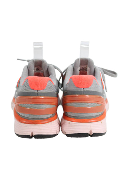 Nike Womens Lunar Eclipse 3 Low Top Running Sneakers Gray Neon Orange Size 8