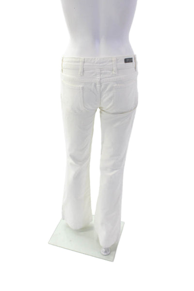 Citizens of Humanity Womens Cotton Skinny Fit Flare Leg Jeans White Size 27