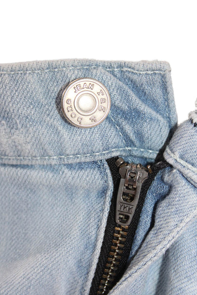 Rag & Bone Womens Cotton Distressed Fray Hem Zip Fly Denim Shorts Blue Size 27