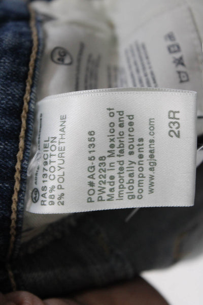 AG Women's Midrise Five Pocket Button Medium Wash Skinny Denim Pants Size 23