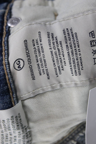 AG Women's Midrise Five Pocket Button Medium Wash Skinny Denim Pants Size 23