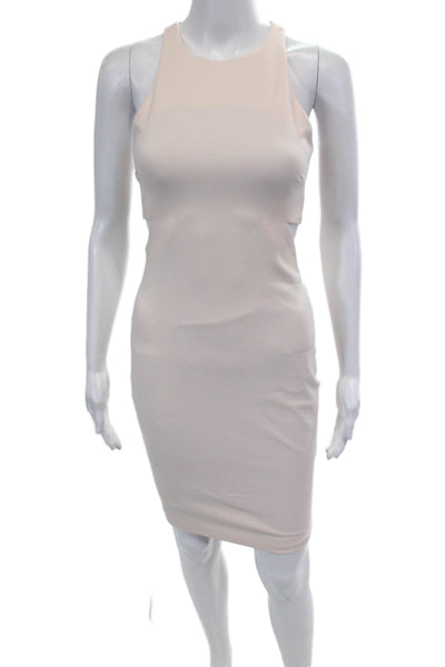 Elizabeth and James Womens Cut Out Sleeveless Mid Calf Dress Pale Pink Size 0