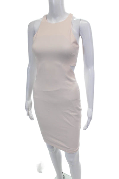 Elizabeth and James Womens Cut Out Sleeveless Mid Calf Dress Pale Pink Size 0