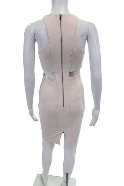 Elizabeth and James Womens Cut Out Sleeveless Mid Calf Dress Pale Pink Size 0