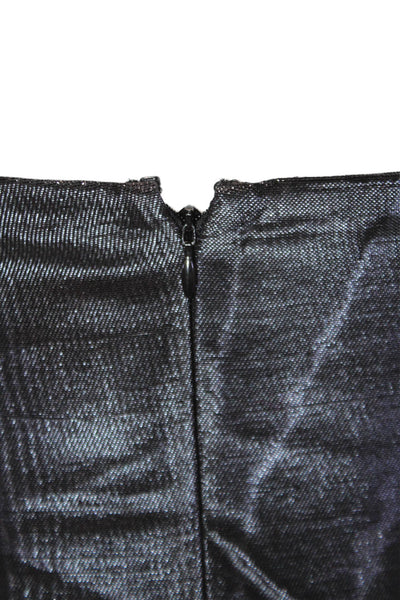 Bach Mai Womens Bustier Mini Volant Gown - Black Size 2