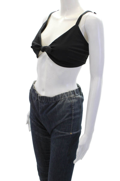 MARA HOFFMAN Womens Carla Bikini Top - Black Size 2X