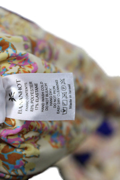 Bananhot Womens Shell Bikini Top - Paisley Boho Size M