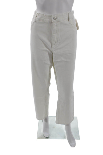 DL1961 Womens Patti Straight High Rise Ankle Jeans - Milk (Vintage) Size 34
