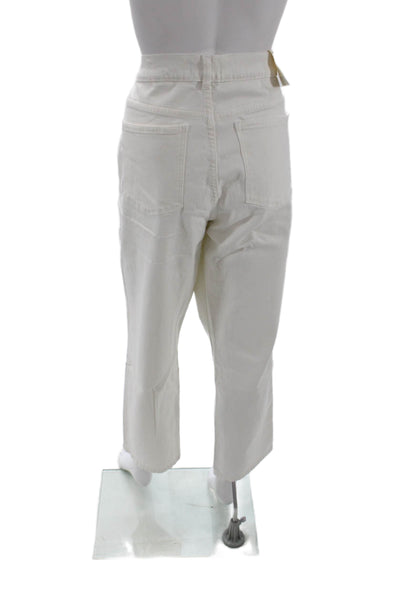DL1961 Womens Patti Straight High Rise Ankle Jeans - Milk (Vintage) Size 34