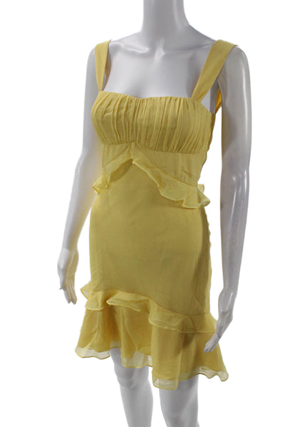 SALONI Womens Chandra Short Dress - Sunlight Size 0