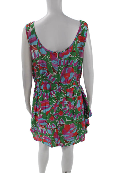 RHODE Womens Tilda Dress - White Fleur Tropicale Size 14