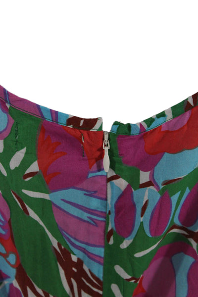 RHODE Womens Tilda Dress - White Fleur Tropicale Size 14