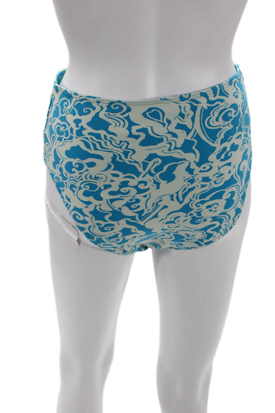 A.L.C. Womens Isla Bikini Bottoms - Scone/Blue Size M