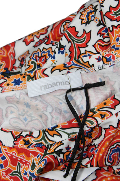 rabanne Womens Paisley Pierced Top - Cachemire Crème Size 34
