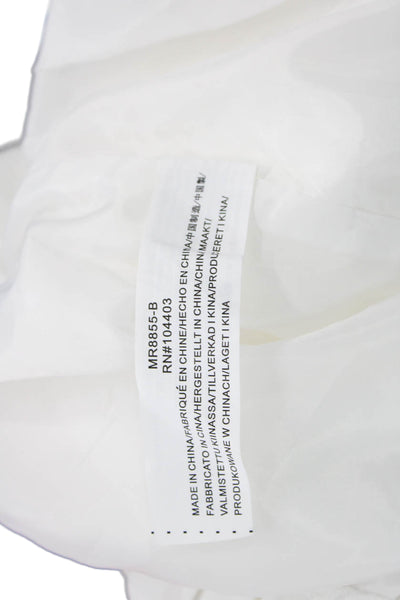 Moon River Womens Cargo Pants - White Size S