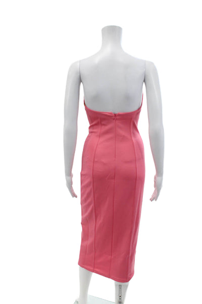 Victor Glemaud Womens Bustier Dress - Pink Shock Size XS