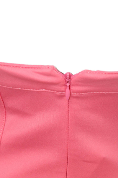 Victor Glemaud Womens Bustier Dress - Pink Shock Size XS