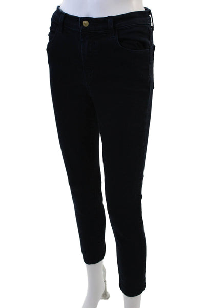 J Brand Women's Midrise Five Pocket Dark Wash Skinny Denim Pants Size 27