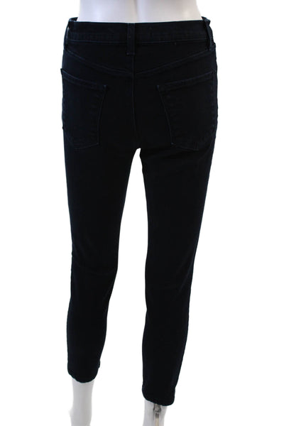 J Brand Women's Midrise Five Pocket Dark Wash Skinny Denim Pants Size 27