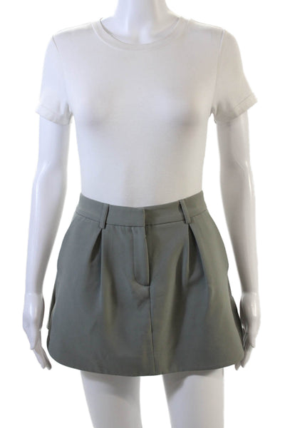 James Jeans Women's Hook Closure Pocket Pleated Mini Skort Gray Size 27