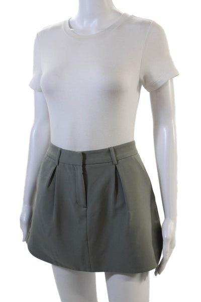 James Jeans Women's Hook Closure Pocket Pleated Mini Skort Gray Size 27