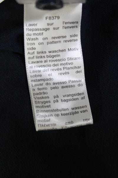 Lacoste Sport Mens V-neck Short Sleeve Lined Casual Shirt Navy Size 2XL