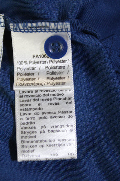 Lacoste Sport Mens Collared Short Sleeve V-neck Polo T-shirt Blue Size 3XL