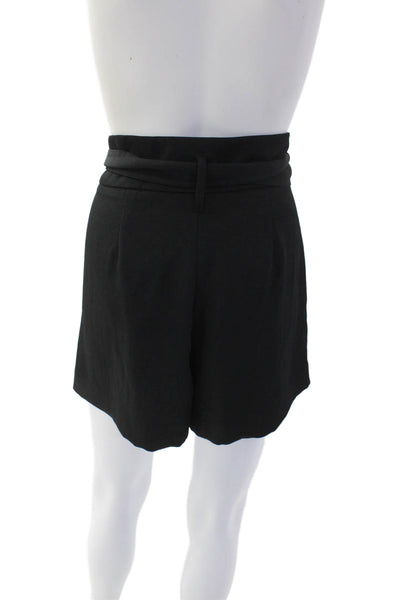 Wilfred Womens High Rise Belted Knit Short Shorts Black Size 2