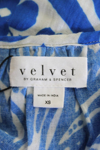 Velvet Womens Aleah Top - Blue Size XS