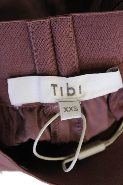 Tibi Womens Drapey Suiting Pull On Shorts - Cinnamon Size XXS