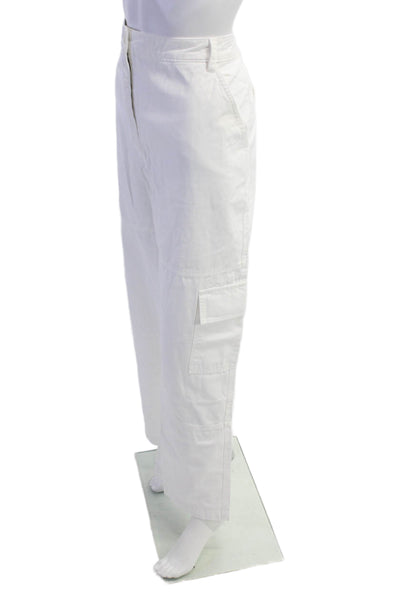 Wyeth Womens Grayson Cargo Pants - White Size 12