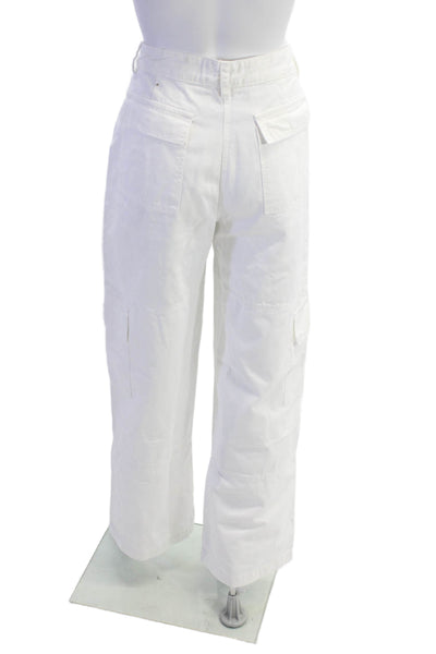 Wyeth Womens Grayson Cargo Pants - White Size 12