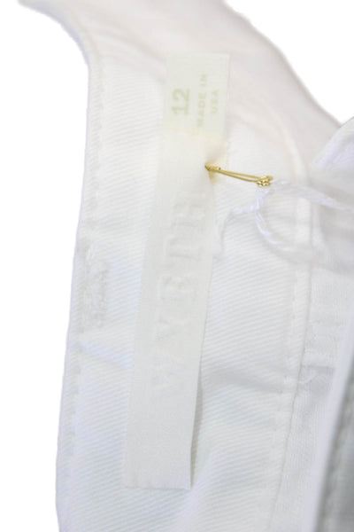 Wyeth Womens Grayson Cargo Pants - White Size 12
